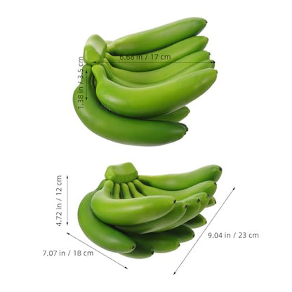 Realistic Artificial Banana Bunch Lifelike Simulation Fruit Fake Food Model Banana Bunch Display for Photography Prop Wedding Dessert Party Table Decor