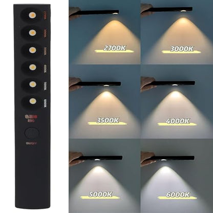Portable Color Temperature Lamp Stick, Professional Light Wand Photography Rechargeable Photography Light Wand 2700K‑6000K 6 Modes for Video Shooting