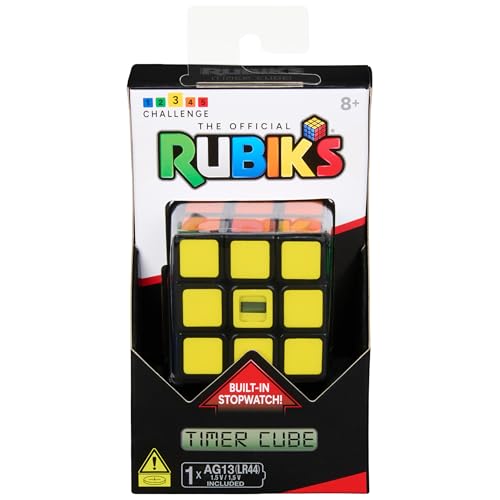Rubik’s Cube, Timer Cube, Clear Display, Beat Your Best Time, Brain Teaser Puzzle for Adults & Practice for Speed Cubers, Problem-Solving Challenging Brain Teaser Fidget Toy for Kids, Ages 8 & Up - color: 3x3 Timer Cube