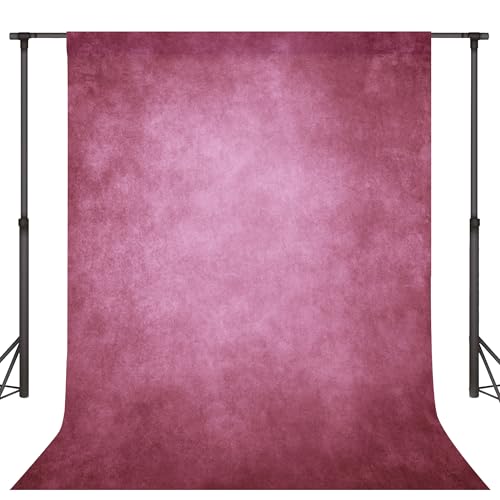 Pink Gradient Photography Backdrop 5x7 FT Retro Abstract Textured Backdrops Professional Pictures Portrait Solid Color Background Party Photoshoot Banner Decoration Photo Booth Prop - color: Pink, size: 5x7 FT