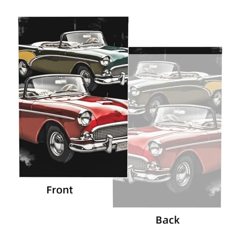 Old Fashioned Backdrop Background for Photography 5x7ft Photobooth Professional Photo Backdrop Curtains Video Photography Studio Photo Backgrounds Banner Booth Background Screen Parties - color: Classic Car Roadsters Old Fashioned