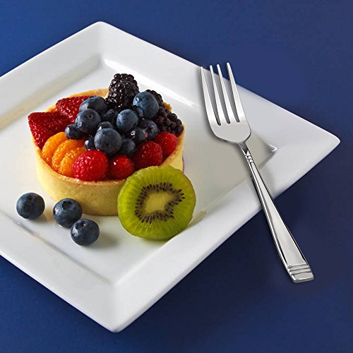 Obstnny Stainless Steel Dessert Fork Set, 6.7-Inch, Set of 12 - size: 12-piece dessert forks