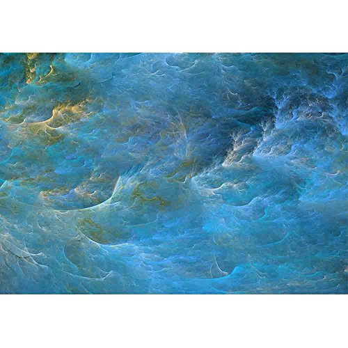 wall26 - Abstract Shapes Made of Fractal Textures. - Removable Wall Mural | Self-Adhesive Large Wallpaper - 66x96 inches - color: Artwork - 16, size: 66"x96"