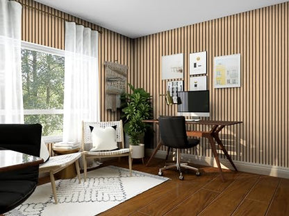 myforHD Wallpaper Peel and Stick Wood Grating Stripe Self-Adhesive Wallpaper Faux Wood Contact Paper Wood Slats Self Adhesive Wall Paper PVC Vinyl Film Removable Waterproof 17.3" x 118" - color: Wood E, size: 17.3" x 118.1"
