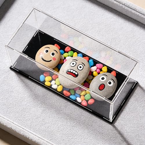 uxcell Acrylic Clear Display Case Box Dustproof Protection Showcase Cube Collectibles Show Box 9.8x3.9x3.9inch - size: 9.8x3.9x3.9 inch