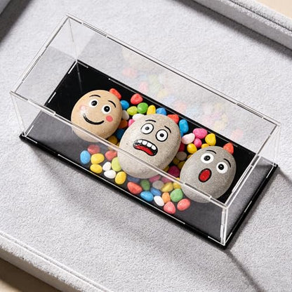 uxcell Acrylic Clear Display Case Box Dustproof Protection Showcase Cube Collectibles Show Box 9.8x3.9x3.9inch - size: 9.8x3.9x3.9 inch