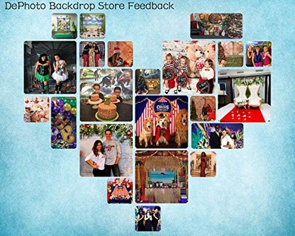 Red Christmas Photo Backdrop Santa's Toy Shop Candy Cane in Snow World Xmas Family Holiday Party Banner Photography Background Supplies Decor Studio Prop PGT673B 9x6ft - size: 9'X6'