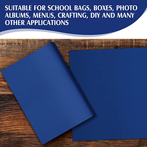 PerKoop Book Cloth for Book Binding 40 x 16 Inch Fabric Surface Paper Backed Bookcover Archival European Durable Strong Bookbinding Supplies Cover Books Album Scrapbooking (Dark Blue) - color: Dark Blue