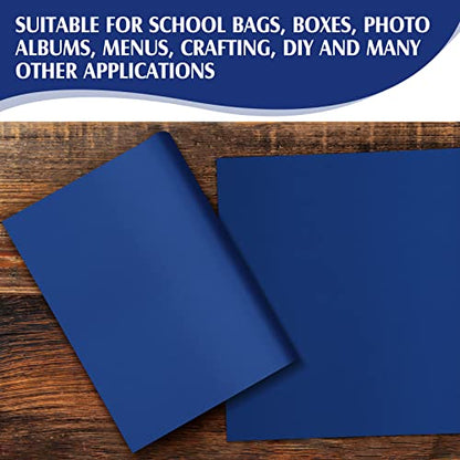 PerKoop Book Cloth for Book Binding 40 x 16 Inch Fabric Surface Paper Backed Bookcover Archival European Durable Strong Bookbinding Supplies Cover Books Album Scrapbooking (Dark Blue) - color: Dark Blue