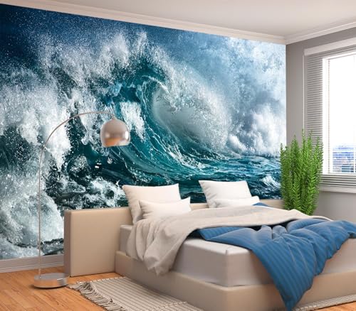 Cliouar-Ocean Mural Wallpaper Peel and Stick 160" x 114" - color: No.14, size: 160" x 114"