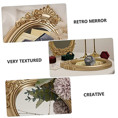 BESTYASH 1Pc Mirror Photo Props Tray Elegant Decorative Ornament for Makeup and Home Adornment Multi Purpose Storage Finish