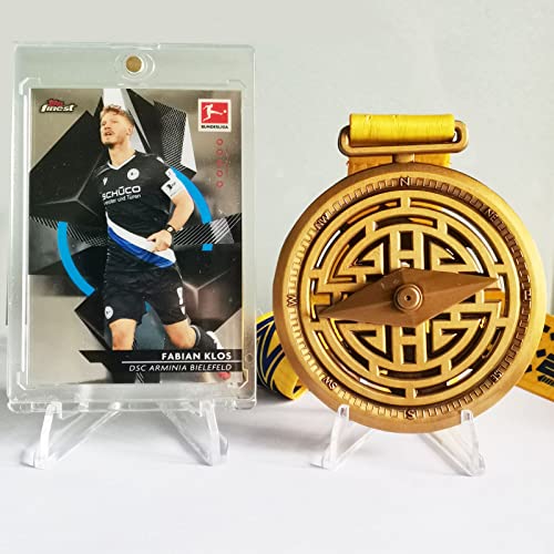 36 PCS Acrylic Display Holder Clear Display Easel Stands for Coins Capsules Phone Medals Stones Cards (Medium) - size: 36 PCS / 2.3"