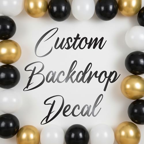Personalized Backdrop Letter Decals – Custom Sticker Decal for Arch Backdrop, Mirror, Parties & Events (Any Size, Any Color), Waterproof Vinyl Lettering Decals – Durable, Easy Apply, Made in USA