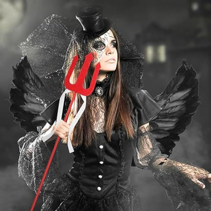 Fairy Wings Angel Feather Wings with Elastic Straps Costume Cosplay Photography Props Halloween Supplies - color: Red, size: 31.5"X15.75"