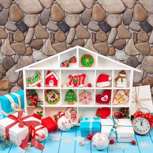 Tegeme 100 ft x 54 Inch Cobblestone Wall Tablecloth Roll Castle Wall Backdrop Disposable Plastic Stone Pattern Table Covers for Medieval Party Supplies Vbs Vacation Bible School Decor - size: 1200" x 54" (Rectangular), style: Cobblestone