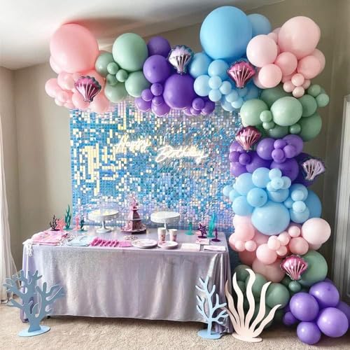 3ftx6ft Rainbow Shimmer Backdrop Sequin Wall Backdrop Panels Sparkly Photograph Backgrounds for Birthday Anniversary Wedding Engagement Decoration - color: Rainbow, size: 3ftx6ft