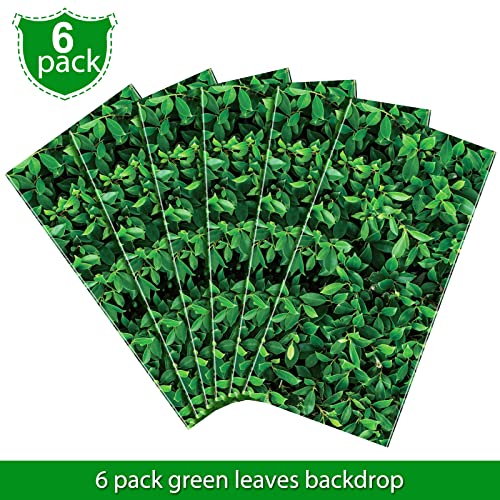54 x 108 Inches Jumbo Green Leaves Photography Leaf Backdrop 3D Waterproof Tree Leaves Background Photo Booth Prop Green Leaf Tablecloths for Baby Shower Birthday Party Decoration (6 Pieces) - size: 54 X 108 Inches