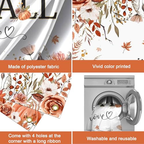 Mocsicka Fall in Love Backdrop Pumpkin Bridal Shower Background Boho Autumn Bridal Shower Party Decorations Banner Photo Studio Props