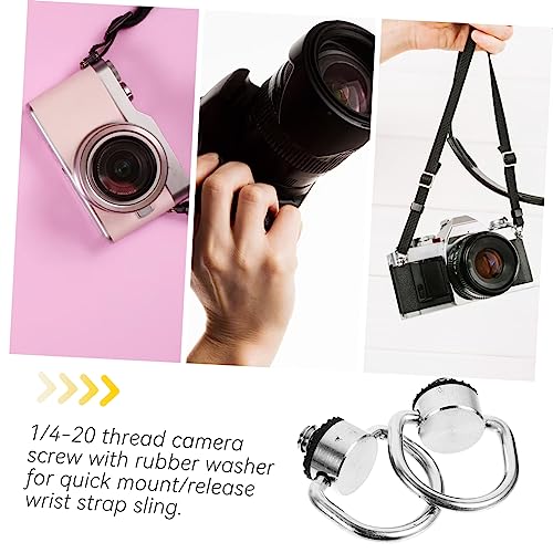 2Pcs Camera Screw with Washer Quick Release Ring Mounting Bracket for Tripod Compatible with Gimbal and Quick Release Plate Screw Tool for Photography