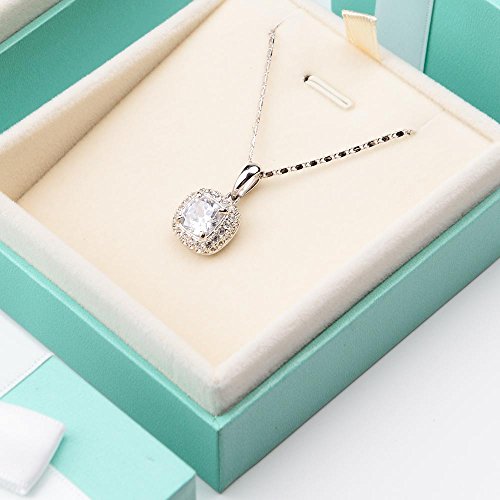 Oirlv Velvet Pendant Necklace Gift Box Long Chain Display Case - size: Necklace/Pendant Box