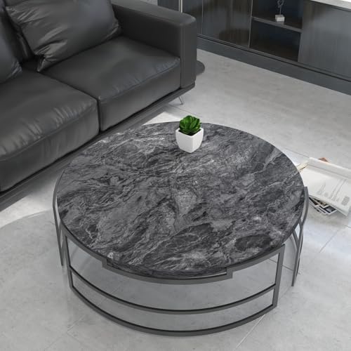 Black White Marble Vinyl Wrap Granite Contact Paper for kitchen Countertops peel and stick Wallpaper 354"x30.3" Matt faux stone Laminate Sheet Counter Top Waterproof Cabinets Table Wall Wrapping Paper
