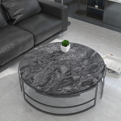 Black White Marble Vinyl Wrap Granite Contact Paper for kitchen Countertops peel and stick Wallpaper 354"x30.3" Matt faux stone Laminate Sheet Counter Top Waterproof Cabinets Table Wall Wrapping Paper