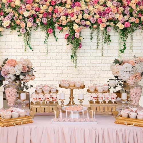 10x7ft Pink Floral Backdrop for Bridal Shower White Wall Photography Background Couple Wedding Party Decorations Bride Engagement Banner Props - color: Pink, size: 10x7ft