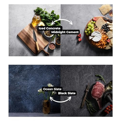 V-FLAT WORLD The Duo Board Background Stone Kit, 4 x Duo Boards (24"x24") - 2 x Shadow Boards - Duo Legs and Carry Bag Included - size: Stone Kit of 4 - 24 x 24 inches