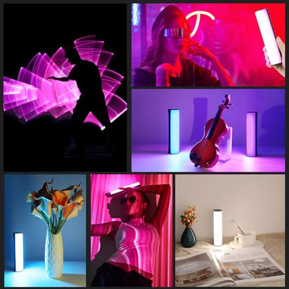 PULUZ Magnetic Handheld Light Wand, Full Color RGB Light Stick, LED Fill Light with 2000mAh Rechargeable Battery, 2500-9000K Dimmable Camera Tube Light for Studio Photography TikTok YouTube Vlog, 17cm - size: 6.7 inches
