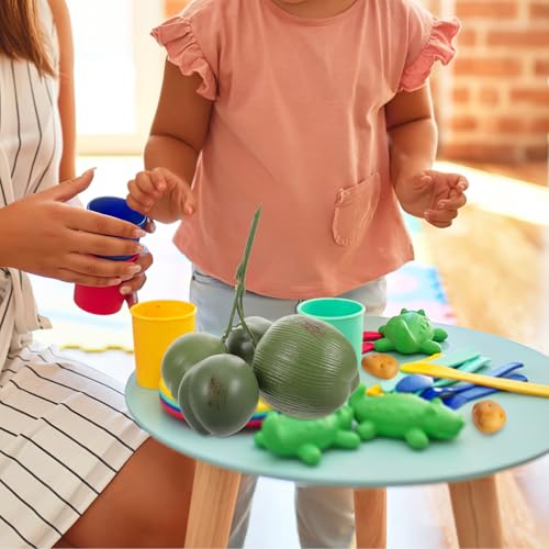 Realistic Artificial Coconut Model 3pcs Set Plastic Lifelike Fake Fruit for Tropical Party Decor Photo Props Summer Home Display