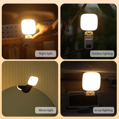 LED Video Light for Camera & Phone – Clip On Rechargeable Laptop Light with 100 LEDs, Dimmable 2500K–6000K, USB-C Selfie Light for Zoom Meetings, Streaming, YouTube & Photography - color: LED_White-