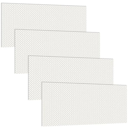 Frienda 4 Pcs Fluorescent Light Covers Replacement Flat Clear Prismatic Acrylic Ceiling Light Cover Panels(23.75" x 47.75" x 0.1") - size: 23.75" x 47.75" x 0.1"