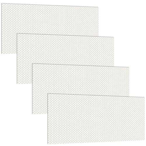 Frienda 4 Pcs Fluorescent Light Covers Replacement Flat Clear Prismatic Acrylic Ceiling Light Cover Panels(22" x 46" x 0.1") - size: 22" x 46" x 0.1"