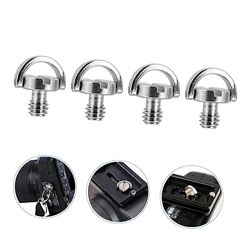 Vaguelly 4pcs Screw for Tripod Mounting Plates Camera Screw Quick Release Accessory for Monopods Gimbals and Tripods and Convenient Photography Tool