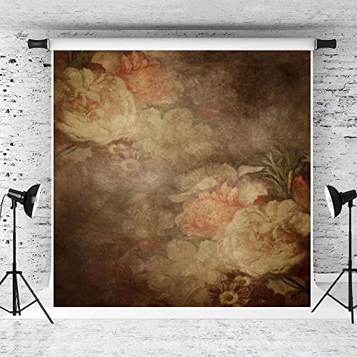 Kate 10x10ft Fine Art Floral Backdrop for Photography Painting Flowers Texture Headshot Portrait Background for Photographers Studio Props - size: 10x10ft
