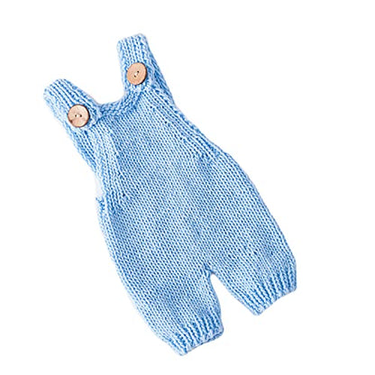 Zeroest Baby Photography Props Boy Girl Photo Shoot Outfits Newborn Crochet Infant Knitted Clothes Mohair Outfit - color: Baby Blue