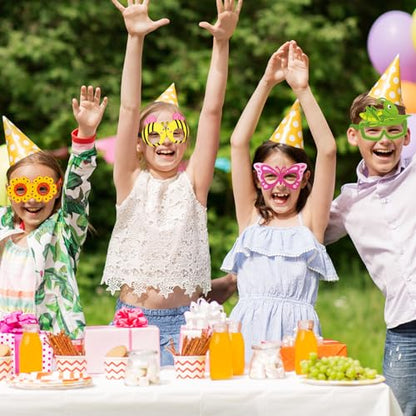32 Pcs Bug Party Decorations Summer Insect Party Favors Bugs Paper Glasses Frame Insect Photo Booth Props Eyeglasses for Summer Spring Bugs Birthday Decorations Supplies - style: Spring Insect
