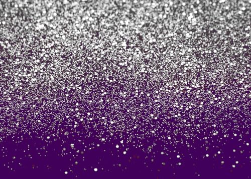 10x8ft Purple Bokeh Backdrop Birthday Silver Spots Bokeh Wedding Prom Graduation Photography Background X-223 - color: Purple, size: 10X8ft
