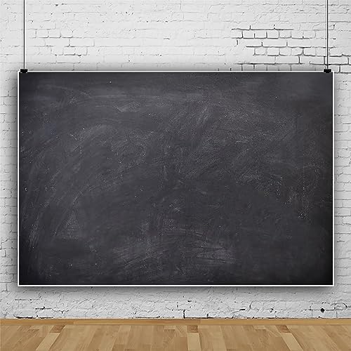 Renaiss 10x7ft Blank Blackboard Backdrop for Photoshoot Man Woman Portrait DIY Chalkboard Photography Background Back To School Banner School Season Photo Booth Props Wedding Teachers` Day Party Decor - size: 10x7ft