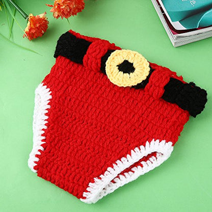 SUNBABY Newborn Baby Christmas Santa Knitted Crochet Photography Prop Costume Outfits