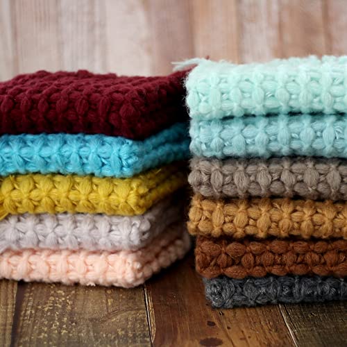 Newborn Baby Photography Props Blanket Posing Aid for Girl Boy Photo Shoot Baskets Filler Posing Stuffer Background Blanket (Yellow) - color: Yellow