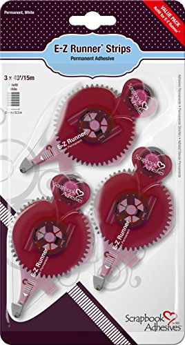 Scrapbook Adhesives by 3L 01232-8 E-Z Runner Adhesive Strips Refills Value Pack, 3-Pack - style: Strips 3-Pack