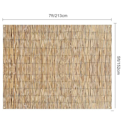 Hawaiian Beach Reed Backdrop Aloha Luau Party Tiki Bar Decorations Polyester Fabric Photography Backdrop for Photoshoot (7 x 5ft) - size: 7 X 5ft