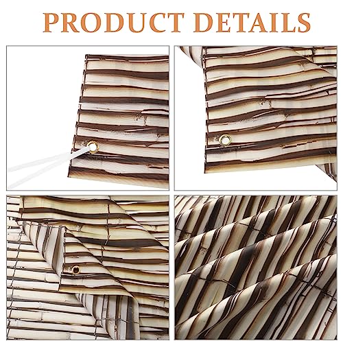 Hawaiian Beach Reed Backdrop Aloha Luau Party Tiki Bar Decorations Polyester Fabric Photography Backdrop for Photoshoot (8 x 6ft) (Pack of 2) - size: 8 x 6ft (Pack of 2)