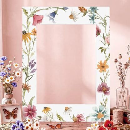 Bucherry 32 x 24 Inches Bridal Shower Photo Booth Props Picture Frame DIY PVC Cutouts Photo Booth Prop Selfie for Wedding Birthday Baby Shower Graduation Party Supplies Favor - style: Vintage Style