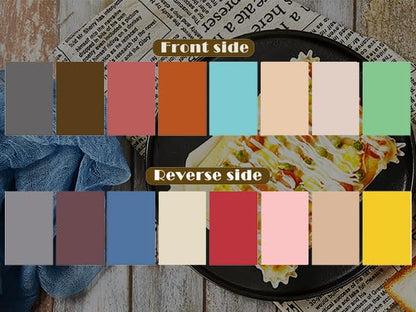 8PCS 16Patterns Product Photography Backdrops with Stand: Flat Lay Seamless 34x23in Paper Props - Tabletop Photo Backdrop Shoot for Jewelry Cosmetics Food - color: yellow Green gray