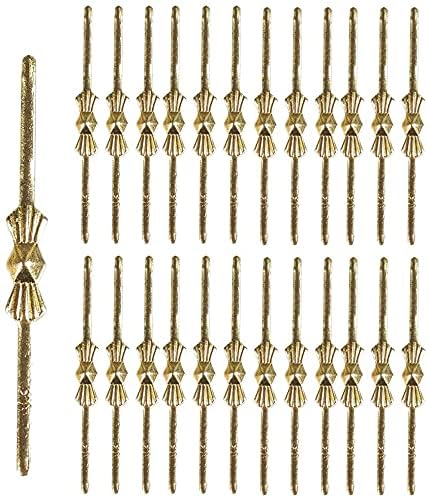 Dong Huang 300pcs Bow Tie Crystal Connectors, Chandelier Connectors Clips Pins, Lamp Part Chlips, Hook for Crystals Replacement, Fastening Parts