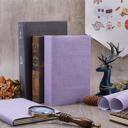 CRASPIRE 51x11.8 Linen Book Cloth Light Purple Lilac for Books Binding Fabric Surface Paper Backed Bookcover Woven Cloth Books Album Scrapbooking Archival Covering Protector Bookbinding Supplies - color: Lilac