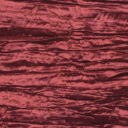 YOUR CHAIR COVERS - 90 x 132 inch Rectangular Crinkle Taffeta Tablecloth - Burgundy, Rectangle Table Linens for 6 ft Rectangular Tables, Wedding Crushed Table Cloth - color: Burgundy, size: 132" x 90" (Rectangular)