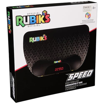 Rubik’s Cube, Speed Timer & Mat, Ergonomic Display Device & Precision Timing Mat for Competitive Speedcubing Brain Teaser Puzzle for Adults Problem-Solving Brain Teaser Fidget Toy for Kids Ages 8 & Up - color: Rubiks Speed Timer and Mat